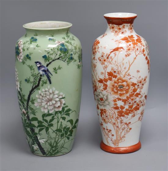 Two Japanese porcelain vases